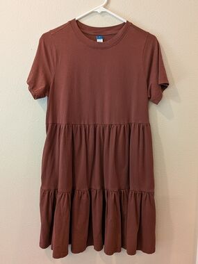 Old Navy Babydoll Dress in Chocolate Brown